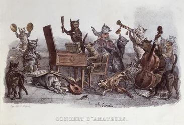 Koncert amatorski, ryty przez Francois Serafina Delpecha (1778-1825) ok. 1820